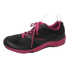 Vionic Kona EUC Womens Size 11 M Walking Shoes Arch Support Black Pink Sneakers